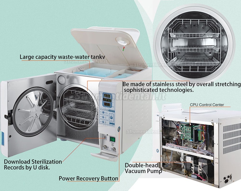 Getidy® JY Serie 12-23L Stérilisateur autoclave Classe B